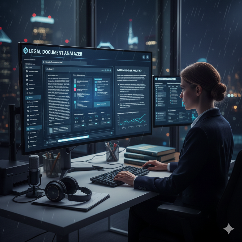 AI legal document analyzer for complex text summarization and cross-referencing laws